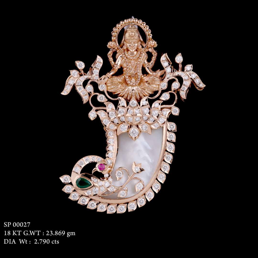 Kimtee Jewellers - God Laxmi Nail Pendant